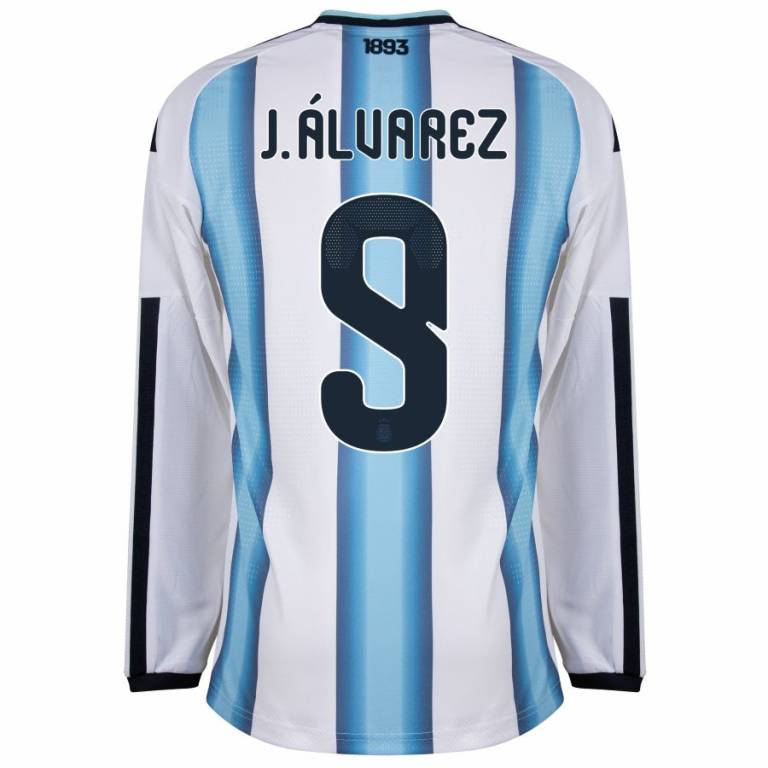 Maillot Argentine Domicile 2026 2027 Manches Longues J. Alvarez (2)
