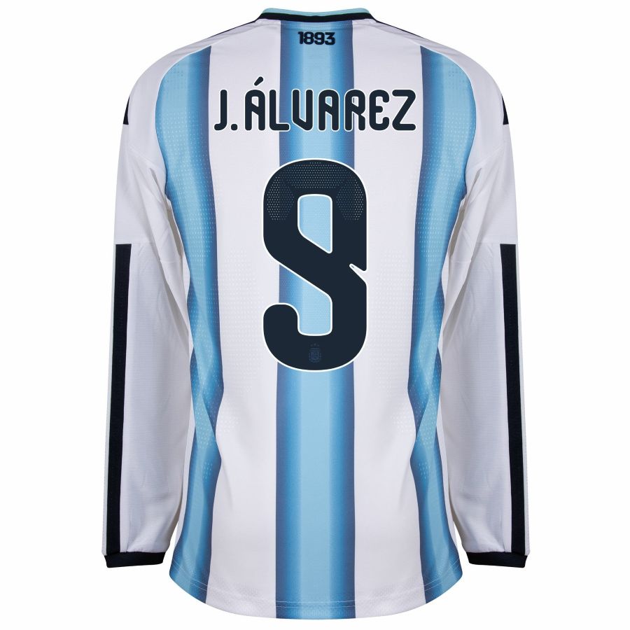 Maillot Argentine Domicile 2026 2027 Manches Longues J. Alvarez (2)