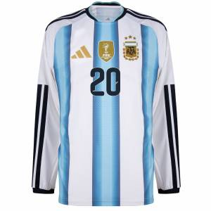 Maillot Argentine Domicile 2026 2027 Manches Longues Mac Allister(3)