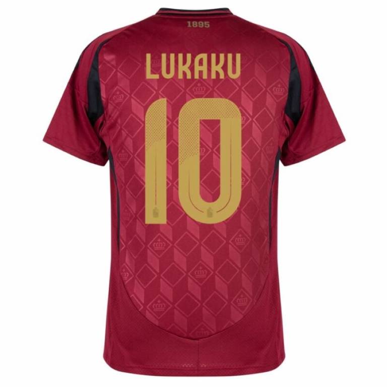 Maillot Belgique Domicile 2024 2025 Lukaku (3)