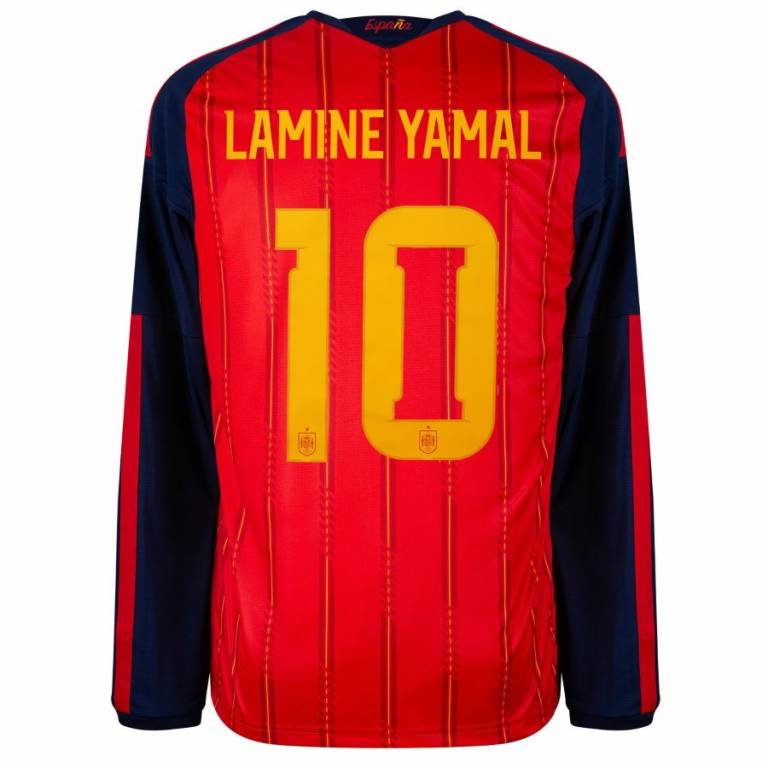 Maillot Espagne Domicile 2026 2027 Lamine Yamal 20 Manches Longues (2)