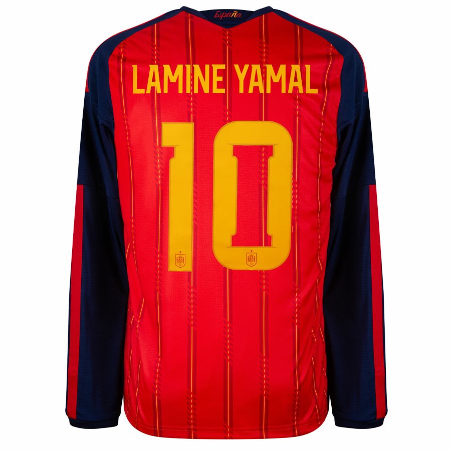 Maillot Espagne Domicile 2026 2027 Lamine Yamal 20 Manches Longues (2)