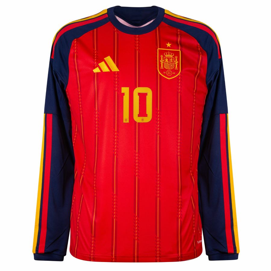 Maillot Espagne Domicile 2026 2027 Lamine Yamal 20 Manches Longues(3)