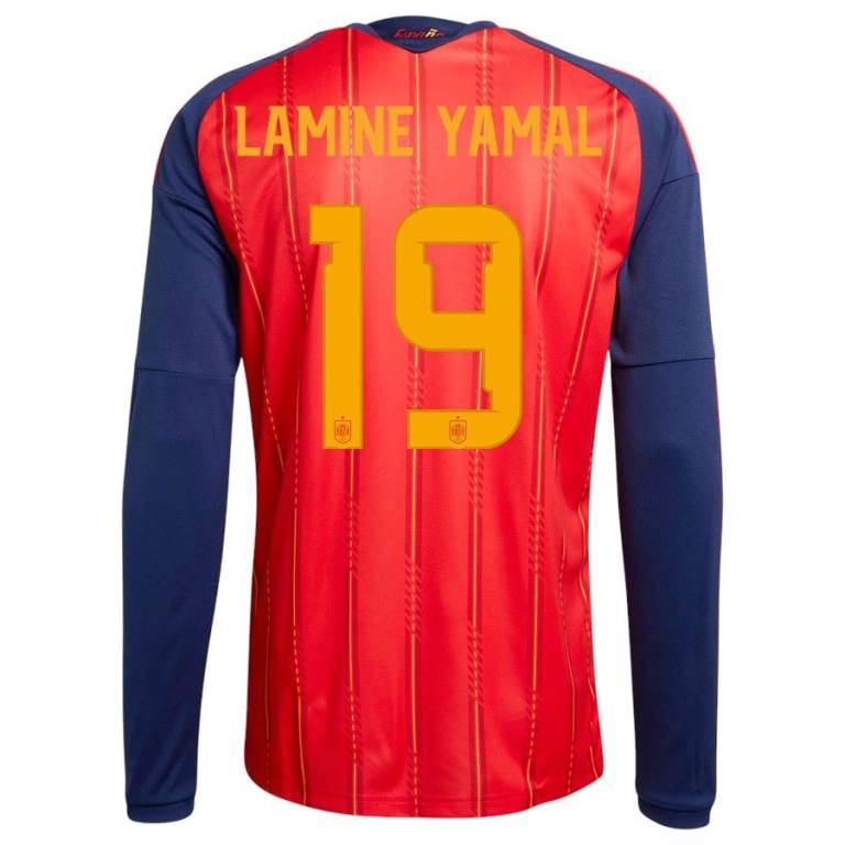 Maillot Espagne Domicile 2026 2027 Lamine Yamal Manches Longues (2)