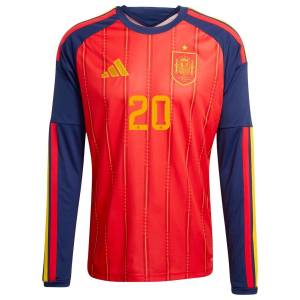 Maillot Espagne Domicile 2026 2027 Pedri Manches Longues (3)