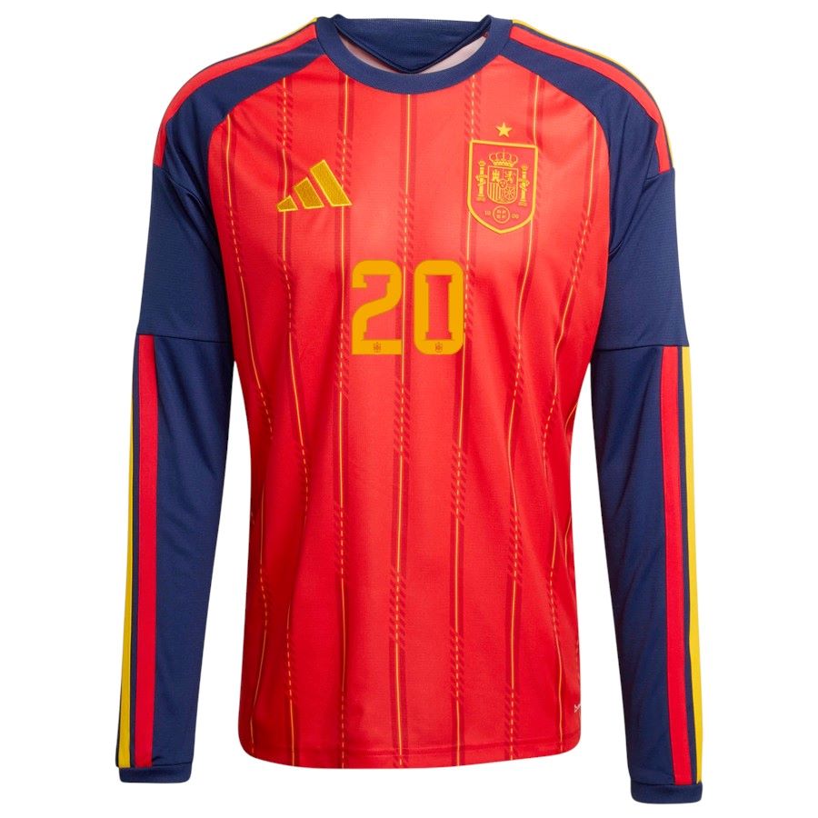 Maillot Espagne Domicile 2026 2027 Pedri Manches Longues (3)