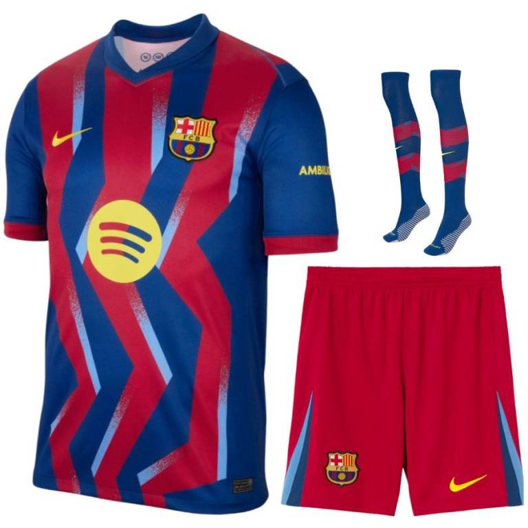 Maillot Kit Enfant Barca 2025 2026 Fourth (1)