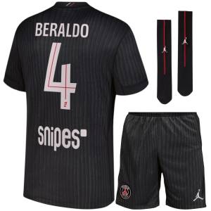Maillot Kit Enfant PSG Jordan Fourth 2025 2026 Beraldo