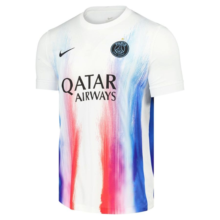 Maillot PSG Pre Match Edition Spéciale LDC Blanc (1)