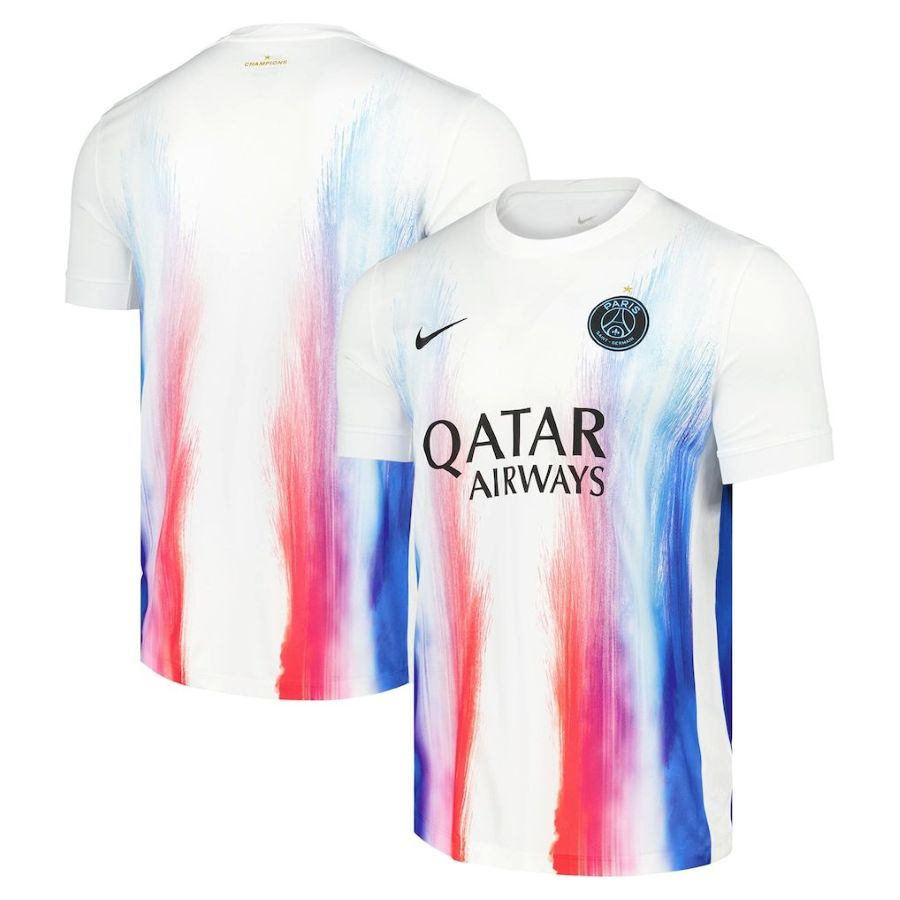 Maillot PSG Pre Match Edition Spéciale LDC Blanc (3)
