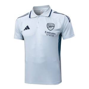 Survetement Arsenal Polo 2025 2026 Blanc Bleu (4)