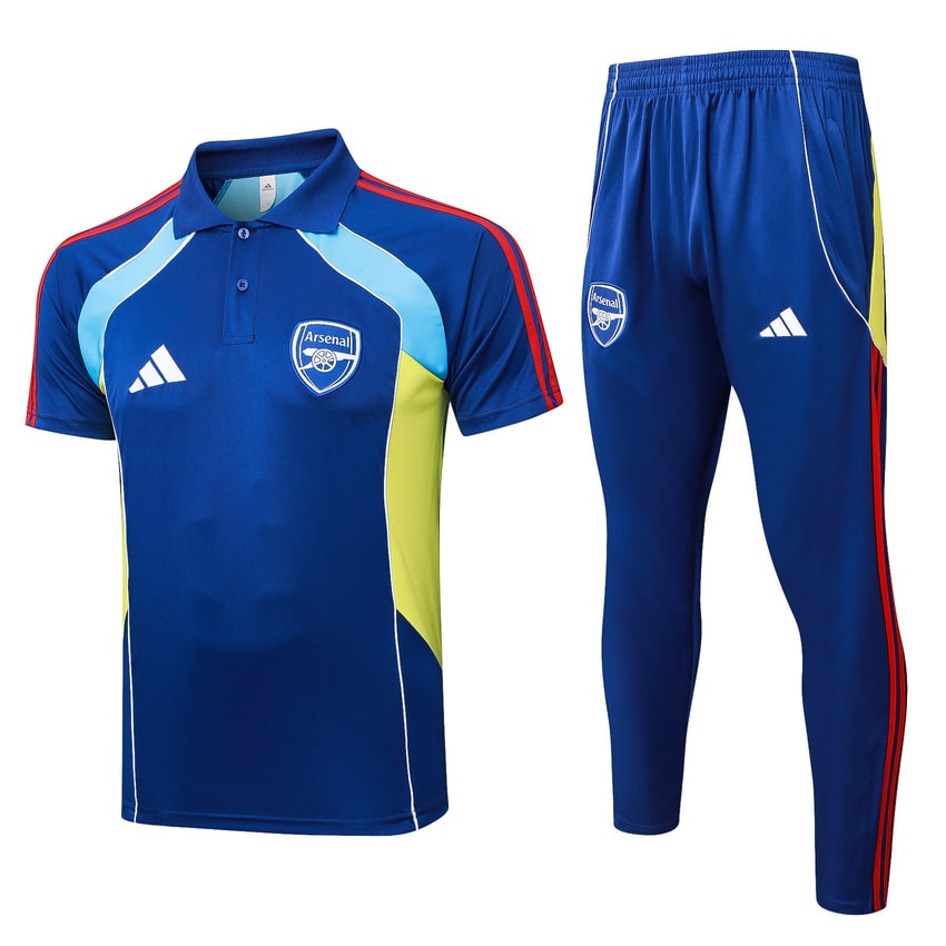 Survetement Arsenal Polo 2025 2026 Bleu Clair (1)