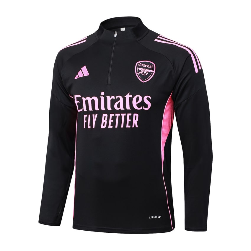 Survetement Arsenal Training 2025 2026 Noir Rose (3)