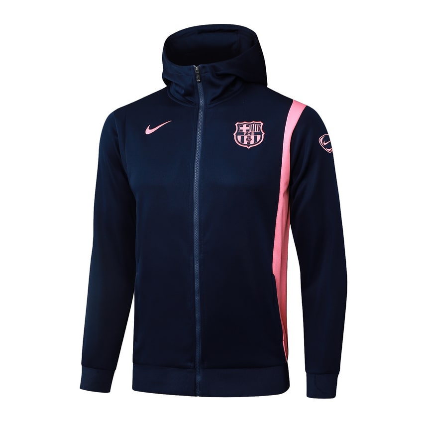 Survetement Barca Sweat 2025 2026 Bleu Rose (4)