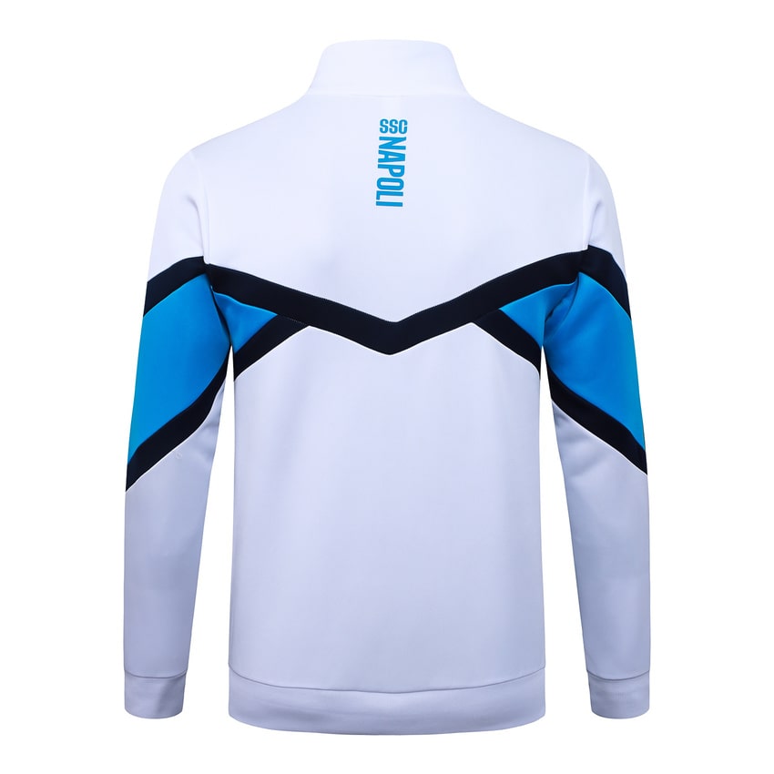 Survetement Naples Veste 2025 2026 Blanc Bleu (2)