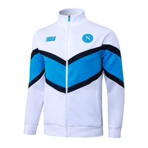 Survetement Naples Veste 2025 2026 Blanc Bleu (3)