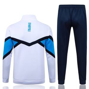 Survetement Naples Veste 2025 2026 Blanc Bleu (4)