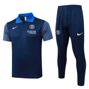 Survetement PSG Polo 2025 2026 Bleu Foncé