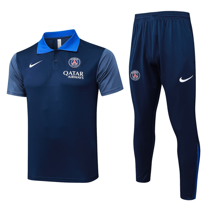 Survetement PSG Polo 2025 2026 Bleu Foncé (1)