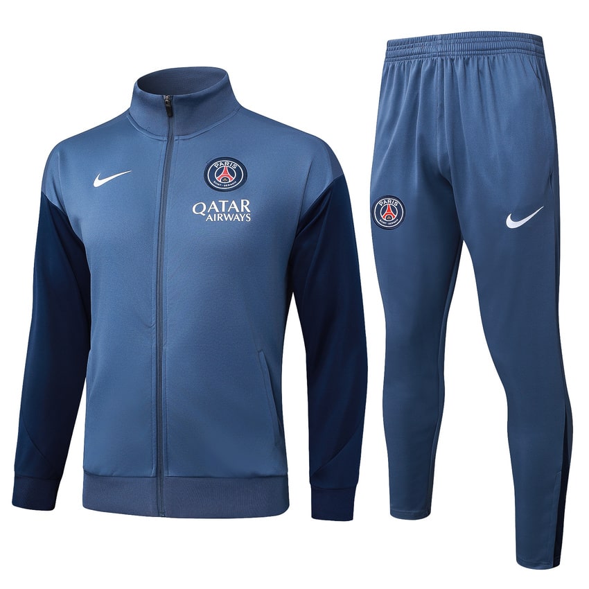 Survetement PSG Veste 2025 2026 Bleu Océan (1)