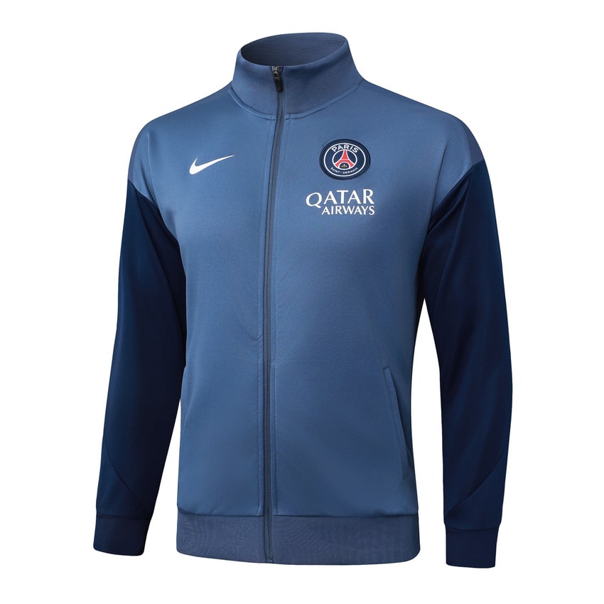 Survetement PSG Veste 2025 2026 Bleu Océan (2)