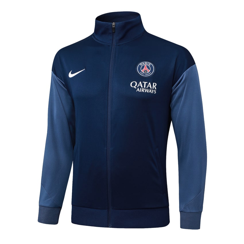 Survetement PSG Veste 2025 2026 Bleu Sombre (3)