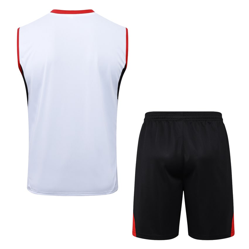 Debardeur Short Arsenal 2025 2026 Blanc Rouge (3)