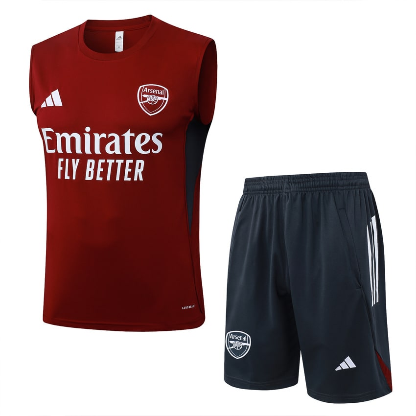 Debardeur Short Arsenal 2025 2026 Rouge Bleu (1)