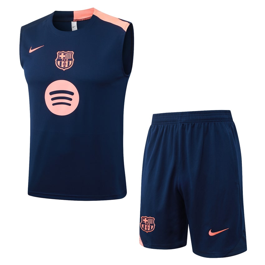 Debardeur Short Barca 2025 2026 Bleu Orange (1)