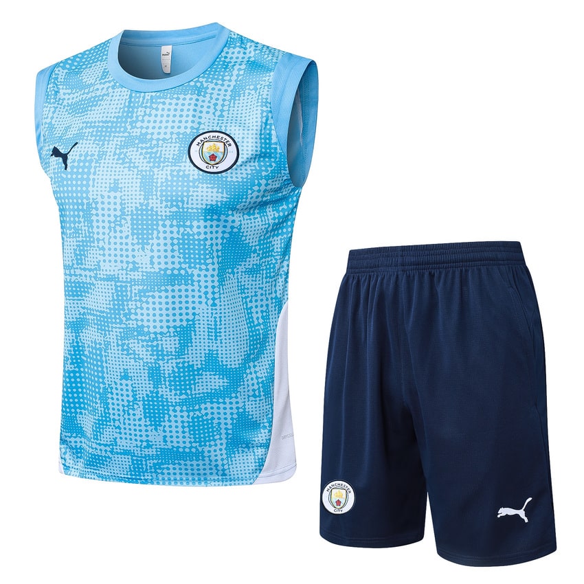 Debardeur Short Manchester City 2025 2026 Bleu Ciel (1)