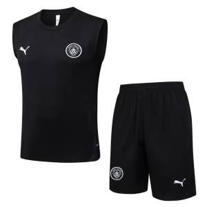 Debardeur Short Manchester City 2025 2026 Noir Sombre