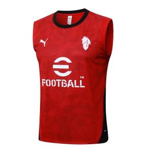 Debardeur Short Milan AC 2025 2026 Rouge Clair (2)