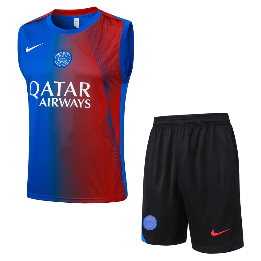 Debardeur Short PSG 2025 2026 Bleu Ciel (1)