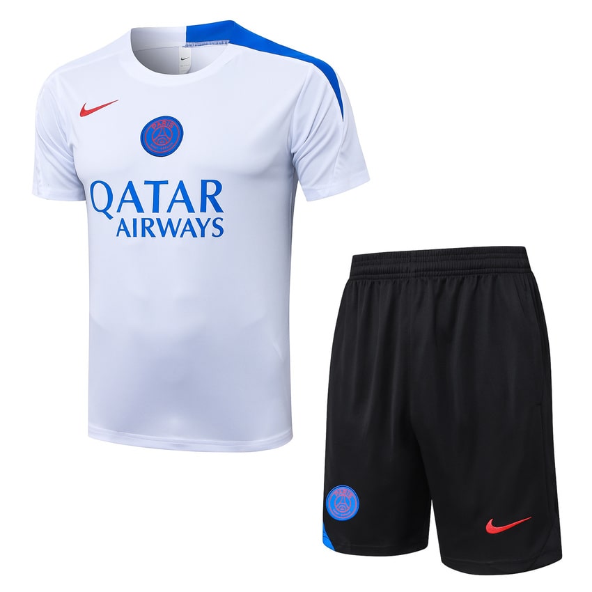 Ensemble Maillot Short PSG 2025 2026 Blanc (1)