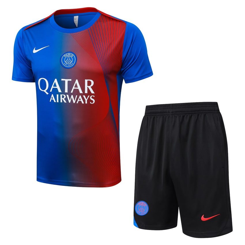Ensemble Maillot Short PSG 2025 2026 Bleu Ciel (1)