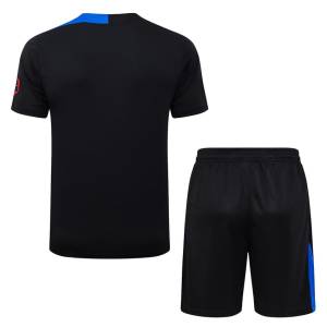 Ensemble Maillot Short PSG 2025 2026 Noir Foncé (3)
