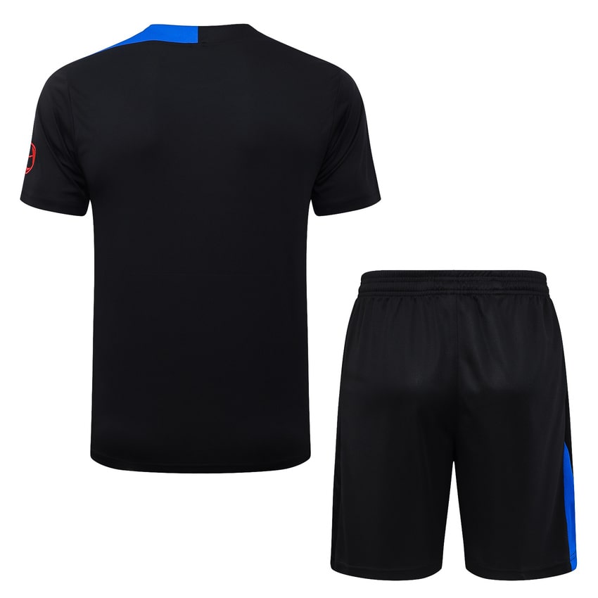 Ensemble Maillot Short PSG 2025 2026 Noir Foncé (3)