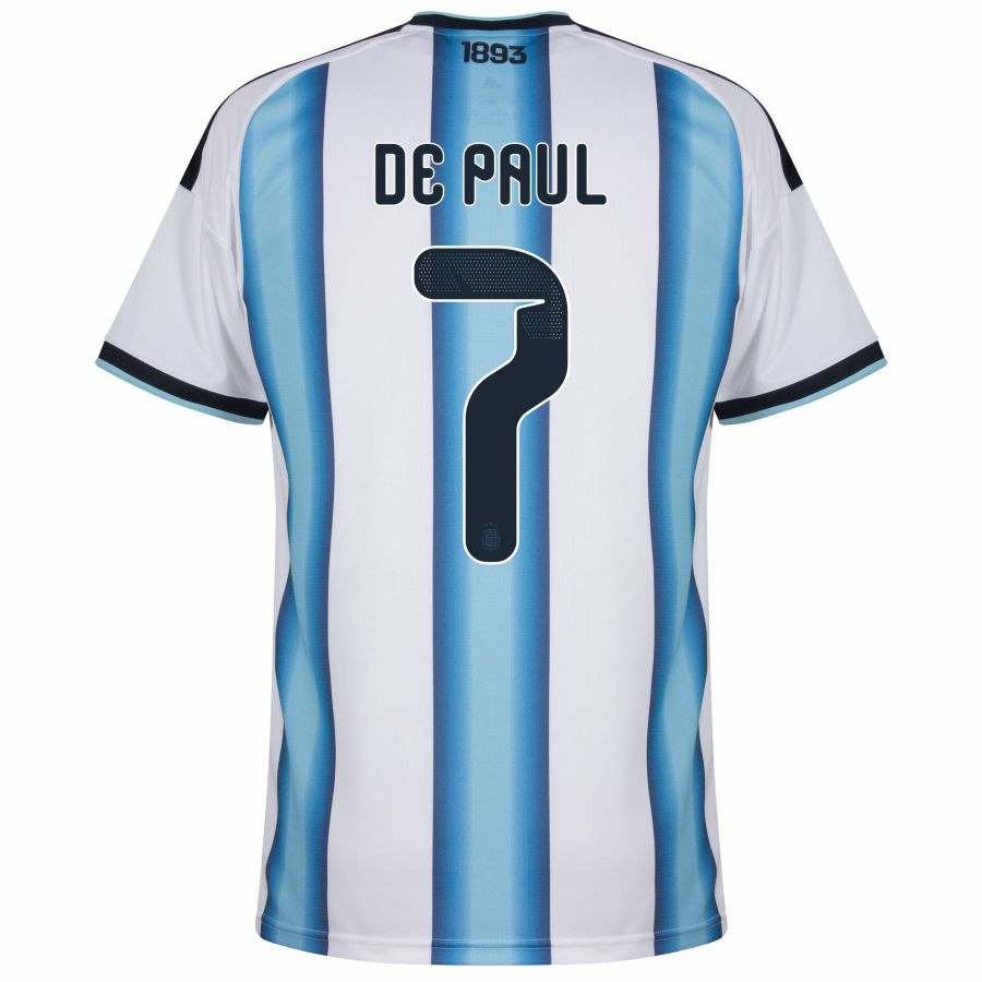 Maillot Argentine Domicile 2026 2027 De Paul (2)