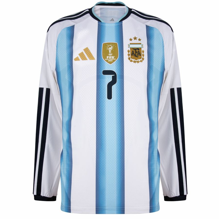Maillot Argentine Domicile 2026 2027 Manches Longues De Paul(3)