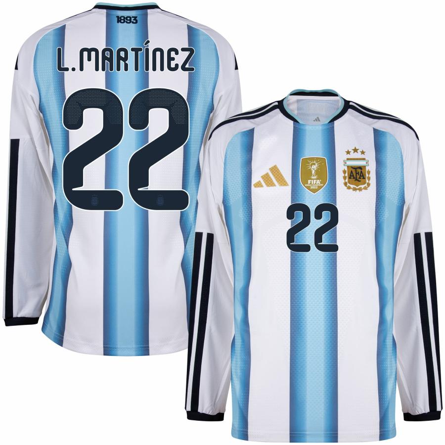 Maillot Argentine Domicile 2026 2027 Manches Longues L. Martinez (1)