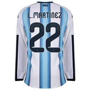 Maillot Argentine Domicile 2026 2027 Manches Longues L. Martinez (2)
