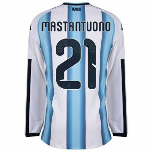Maillot Argentine Domicile 2026 2027 Manches Longues Mastantuono (3)