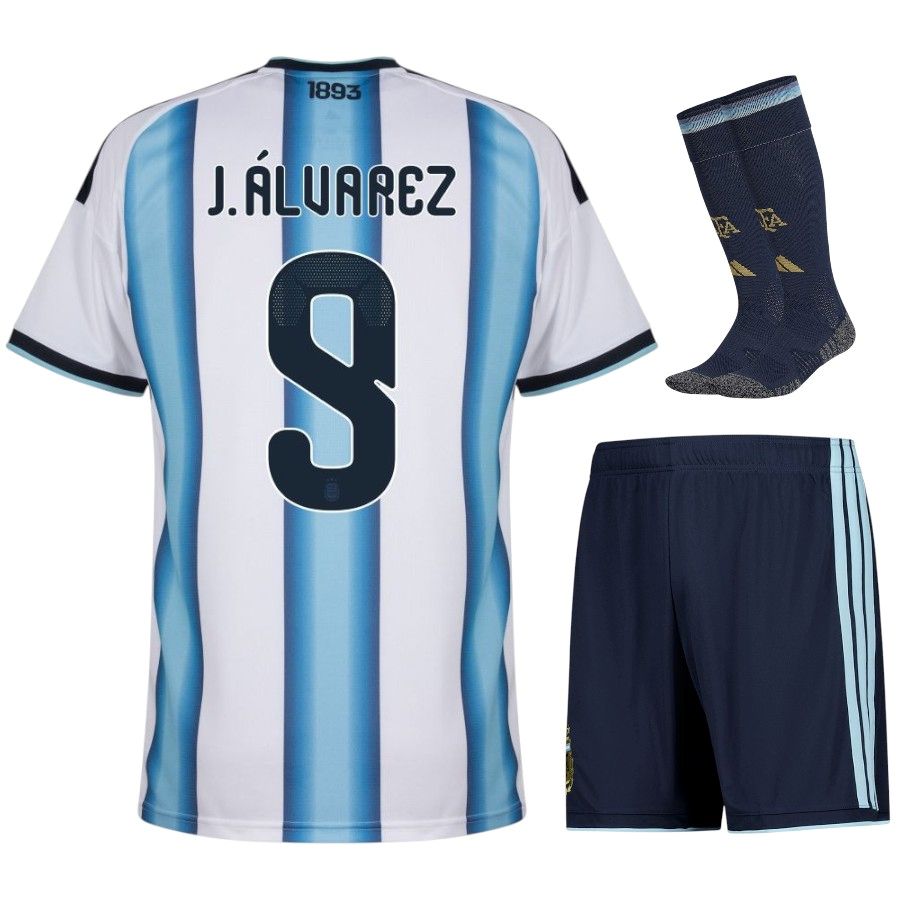 Maillot Kit Enfant Argentine Domicile 2026 2027 J. Alvarez