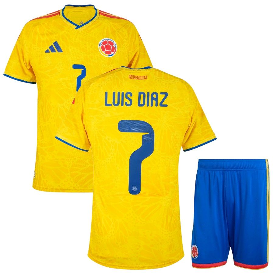 Camiseta local de Colombia 2026/2027 para niños - Luis Díaz