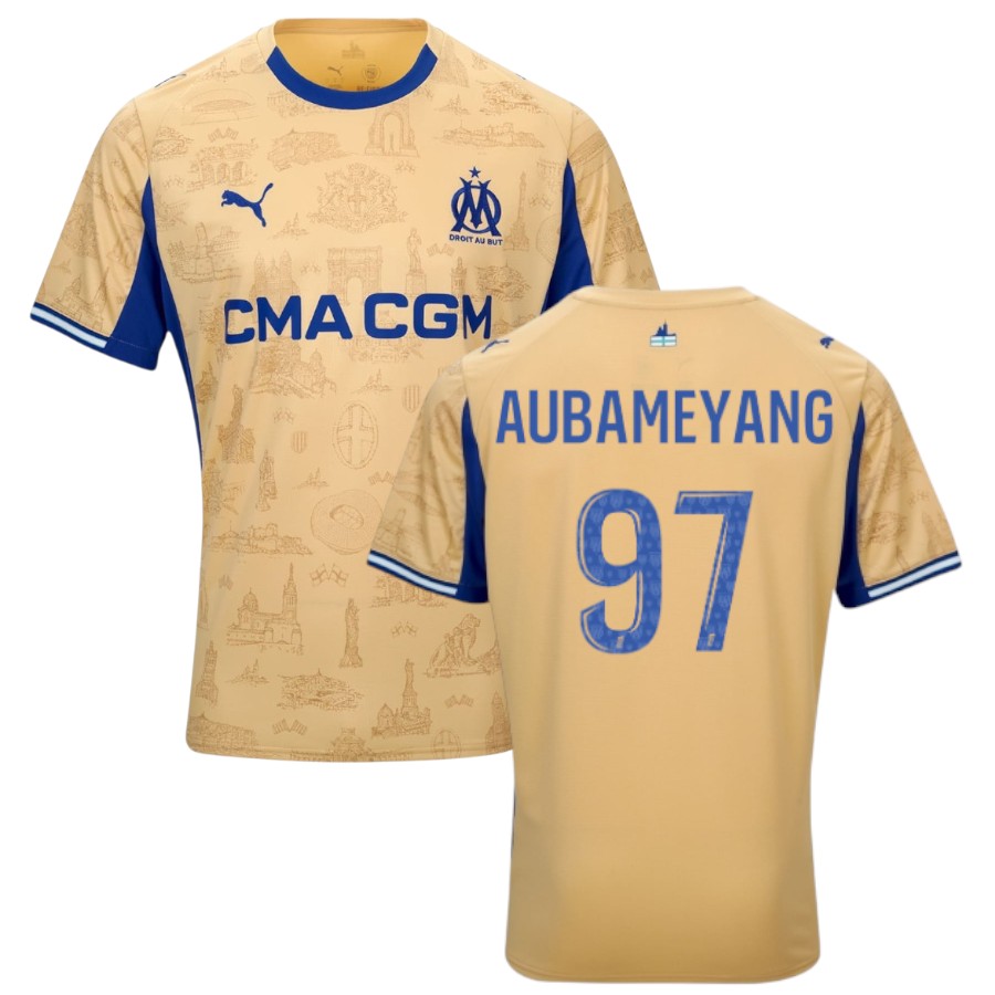 Maillot OM Fourth 2025 2026 Aubameyang (1)