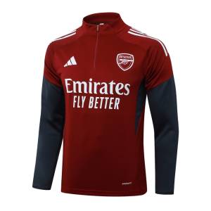 Survetement Arsenal Training 2025 2026 Rouge Bleu (2)