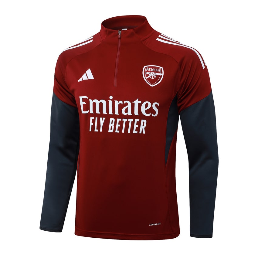 Survetement Arsenal Training 2025 2026 Rouge Bleu (2)