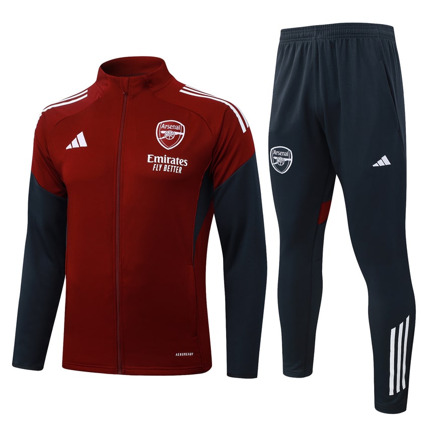 Survetement Arsenal Veste 2025 2026 Rouge Bleu (1)