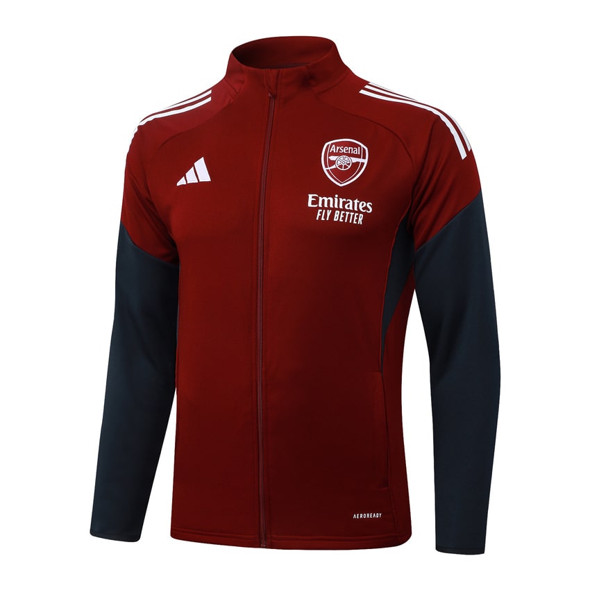 Survetement Arsenal Veste 2025 2026 Rouge Bleu (4)