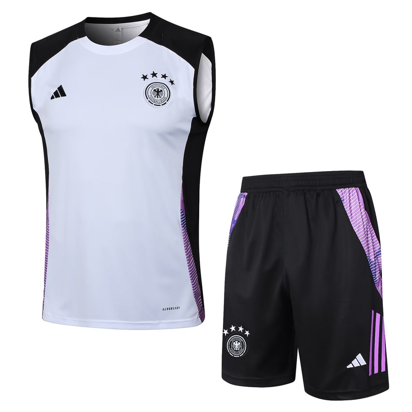 Debardeur Short Allemagne 2024 2025 Blanc (1)